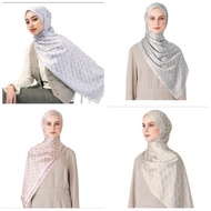 Naelofar Hijab PKV71 Nova Square Tudung Bawal Satin Premium No diamond