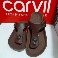 PROMO!! SANDAL CARVIL 12 PRIA KULIT TRENDI 2022 /sandal kulit pria dewasa /sandal cowok terbaru /san