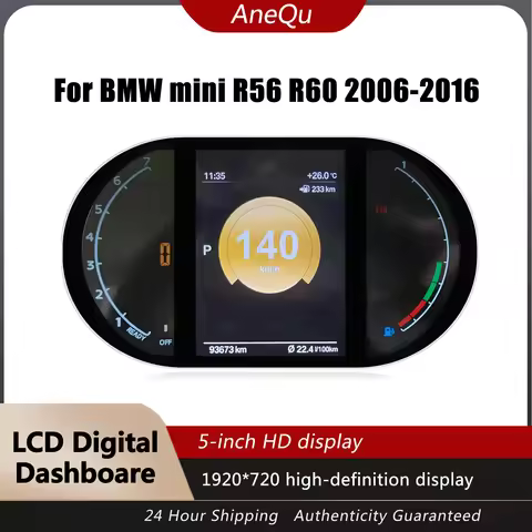 1920*720 Digital Instrument Cluster For BMW Mini R55 R56 R57 R58 R59 R60 R61 2006-2016 LCD Cluster I
