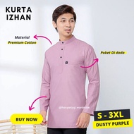 [S-3XL] Kurta Izhan | Kurta Dusty Purple | Men Kurta | Kurta Slim fit| Kurta Lilac | Kurta Purple