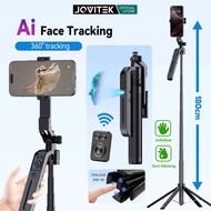 JQVITEK (180CM) Ai Tripod Face Tracking Selfie Stick Face Tracking Tripod 1.8m Bluetooth Remote Self