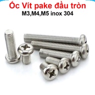 Round Head pake Screw M3,M4,M5 Stainless Steel 304