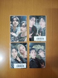 Stray kids 日專fc盤雙人卡，bang chan, lee know, changbin, hyunjin, Han, Felix, seungmin, i.n