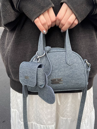 🔥พร้อมส่ง🔥 กระเป๋า Mini Boston Bag จากแบรนด์ CryingCenter สียีนส์ ของแท้ 💯