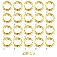 1/20 Gói Chuỗi Đèn Cổ Tích 20LED 7feet/2M Dây Đồng Màu Bạc Chạy Bằng Pin Đèn Trang Trí Cho Đồ Thủ Cô