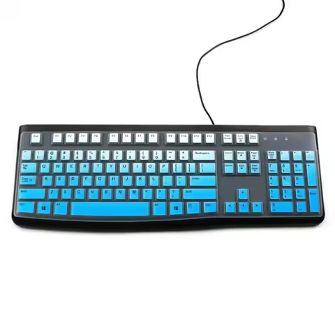 Keyboard Cover for K120 MK120 Corded Keyboard Silicone Keyboard Protectors Skin Ergonomic Keyboard P