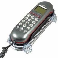 【通訊達人】聲寶HT-B907WL掛壁式壓克力座來電顯示電話機_鐵灰色/紅色
