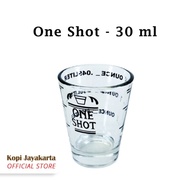 Espresso Coffee Shot Glass - One Shot - Two Shot