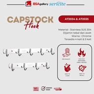 GANTUNGAN [BSA] Sericite Inno Stainless Steel Hanger A72034 A72035 Kapstock/ Multipurpose Stainless 