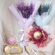 金莎小花束 /永生花/乾燥花束/情人節花束/生日禮物/禮物/金莎