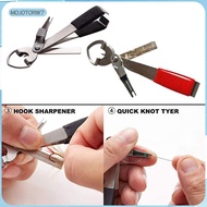[mojotorw7] 4 in 1 Knot Tying Tool Fly Fishing Clipper for Enthusiasts Lake Fathers Day
