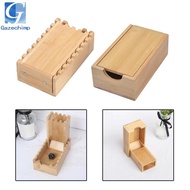 [Gazechimp] Dice Bamboo Dice Foldable Wooden Die Roller Castle Rolling Case Collapsible Dice Chest S