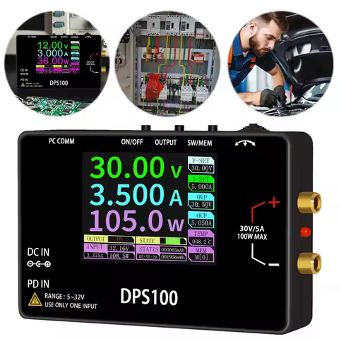 DPS100 Pocket Size Bench Switching 30V 5A 100W Mini Portable Switching Power Supply Programmable Vol