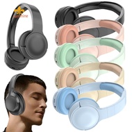 Wireless Bluetooth-Compatible Headphones Sports Gaming Headphones Solid Portable [anisunshine.sg]