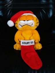 聖誕 加菲貓公仔 1981  Stuff it Garfield soft toy carfield 正貨 絕版 懷舊 經典 茄菲猫 咖菲貓 嘉菲貓  毛公仔 公仔