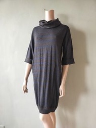 Maxmara Weekend 日本限定款 100% lana virgine 純羊毛 鬆糕領洋裝