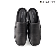 MATINO SHOES รองเท้าชายลำลองเปิดส้นหนังแท้ รุ่น MC/S 1502M - BLACK/BROWN/TARO