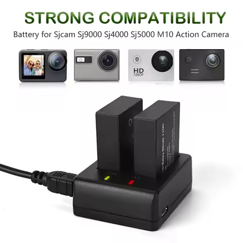 PURFIELD Rechargeable 3.7V 900mAh Li-ion Battery for Eken H9 SJ4000 SJ5000 SJ6000 SJ7000 SJ8000 M10 