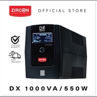 เครื่องสำรองไฟ ZIRCON UPS รุ่น DX 1000VA/550W รับประกัน 2 ปี Onsite Service -Official Store- As the