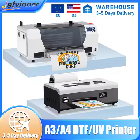 US Stock A3 L805 UV DTF Printer For Epson XP600 DTF Printer A4 A3 DTF Printer T shirt Printing Machi