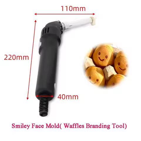 HomeWise Waffles Smiley Face Brander Smile Stamp Branding Tool Smiley Face Egg Smiley Face Mold Smil