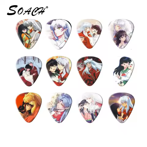 SOACH 10PCS 1.0mm 0.71mm 0.46mm guitar picks two side pick instruments guitar piscks earrings DIY Mi