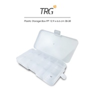 Trg Plastic Storage Box PP 10 Dividers 12.9 x 6.6 SB-38 - Multipurpose Small Plastic Storage Box 12,