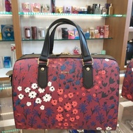 tas merah original Bonia corak bunga sakura Speedy mode terbaru