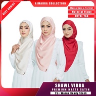 [SHAWL VIDDA] Matte Satin Silk Premium Quality by Aimarra