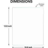 Egofine 11x14 Heat-Strengthened Glass Replacement for Picture Frame (Crystal Clear, 2 Pack), Replace