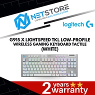 Logitech G915 X LIGHTSPEED TKL Low-Profile Wireless Gaming Keyboard - Tactile (BLACK/WHITE)