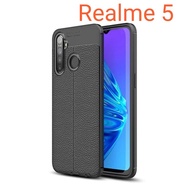 Black Case Jelly Auto Focus orange peel REALME 5