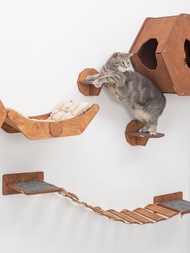 猫六角架 猫壁床 现代猫家具 小猫猫主人礼物