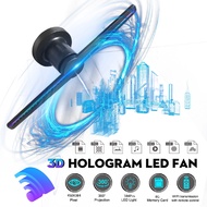 16W-32W 384 Lamp Beads HD Remote Hologram Fan 3D LEDs Projector Advertising Display WIFI Holographic Display Player New AC100-240V