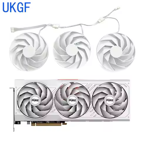 Original FD10015M12D 95MM 6PIN RX 7700XT 7800XT GPU Fan for Sapphire PURE Radeon RX 7700 XT RX 7800 