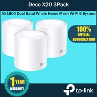 TP-Link Deco X20 AX1800 Whole Mesh Wi-Fi System(3 Pack),Dual Band Wi-Fi 6 Mesh Router,TP LINK