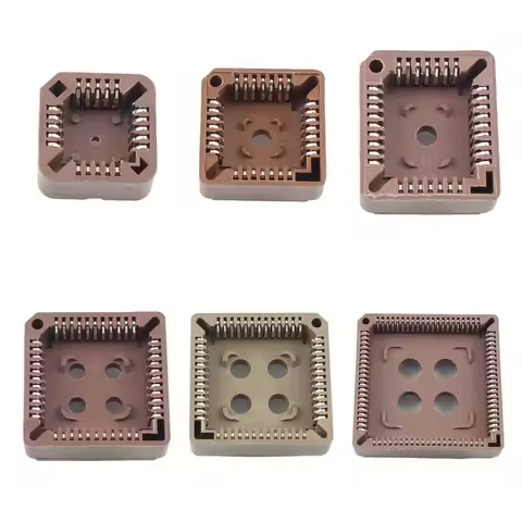 5pcs PLCC 20P 28P 32P 44P 52P 84P DIP IC Socket PLCC20 PLCC28 PLCC32 PLCC44 PLCC52 PLCC84 20/28/32/4
