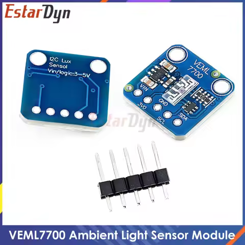 VEML7700 Ambient Light Sensor Module 120k Lux, I2C Interface, 3.3V/5V Compatible for Arduino