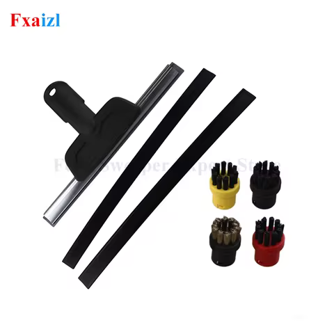For Karcher Steam Cleaner Accessories Glass Scraper Strips Round Brushes SC1 SC2 SC3 SC4 SC5 Easy-Fi