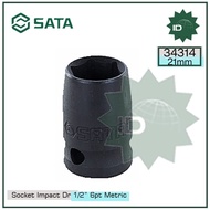 SOCKET 34314 1/2" DR. 6PT. IMPACT SOCKET 21MM SATA