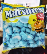 มาร์ชเมลโล่ มาร์ชีส์ รูปหัวใจ สีฟ้า 150g. Marshies Marshmellow