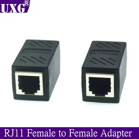 RJ11 6P6C 6P4C 6P2C Female To Female PCB Connection Telephone Extension Cable Coupter C LAN connecto
