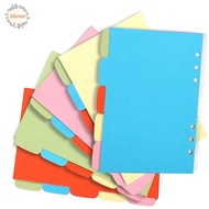 AHOUR Binder Dividers Subject Office for Notebook Colorful School Supplies Classified Lables Index D