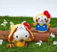 【懶熊部屋】Rascal x Hello Kitty 日本正版 小浣熊 拉斯卡爾 三麗鷗 凱蒂貓 聯名 吊飾 絨毛 玩偶