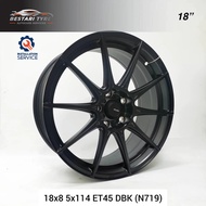 【Installation Available】N719 ADVANTI STORM S1 18 INCH 18X8 5X114 ET45 DBK READY STOCK SPORT RIM