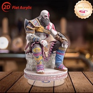 2D Flat - [2D Flat] 2D Plane - 1pc 2D Plane Rotating Acrylic Desktop Decoration - a Muscular Bald Ma