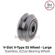 OpenBuds CNC V-Slot Stainless V-Wheel V-Type 625ZZ