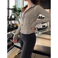 Ready Stock lulu Yoga Wear define Threaded Jacket Jacket Nu Sports Yoga Jacket