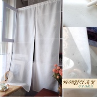 Foreign Trade White Half Curtain Kitchen Curtain Bathroom Curtain Bedroom Curtain Luck Curtain Japanese Style Feng Shui Door Curtain Processing