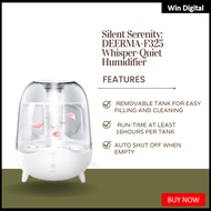 Deerma F325 Crystal Clear Ultrasonic Cool Mist Humidifier, boasting a 5L capacity and silent operation.